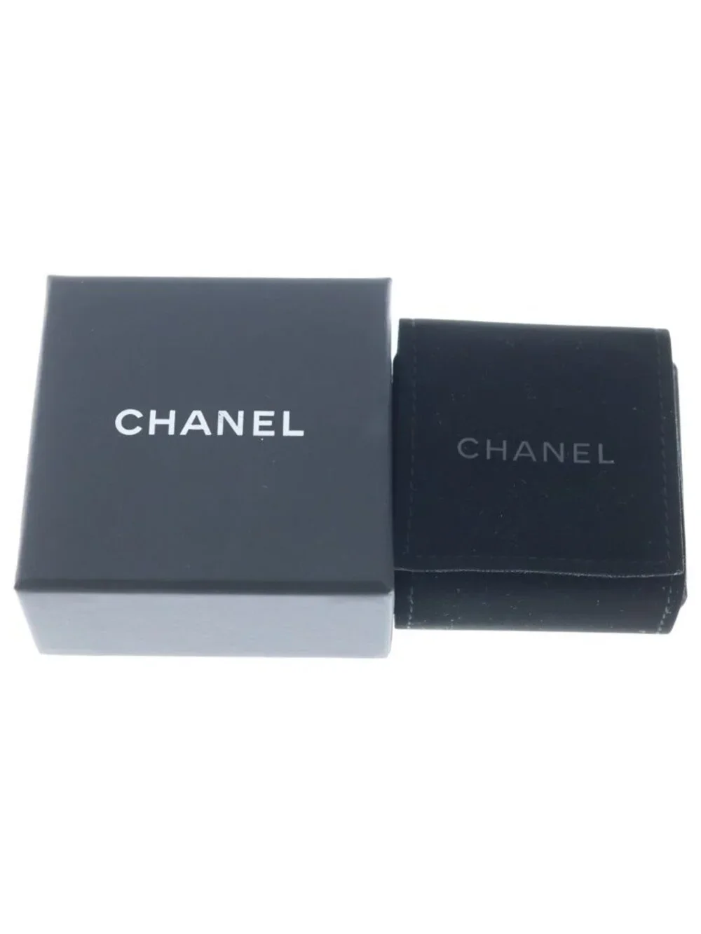Chanel CC Logo Rhinestone Stud Earrings Gold